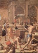 unknow artist interiorbild fran en textilfabrik malning fran 1500 talet av mirabello cavalori painting